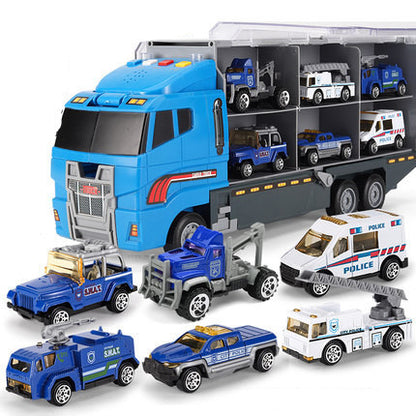 Alloy large container truck toy car boy toy